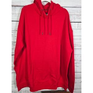 DIXXON Flannel Co Red Pullover Hoodie Men's 4XL Fleece Workwear Streetwear